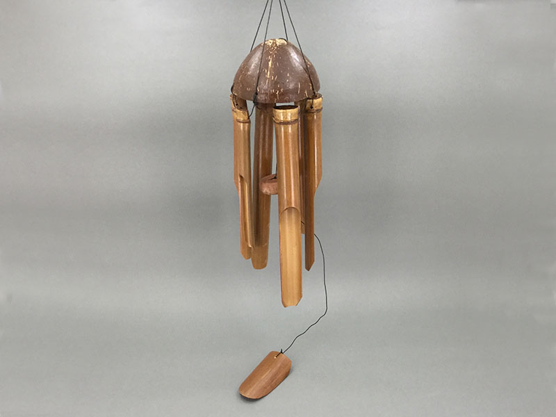 バンブー風鈴：竹製の柔らかい音の風鈴
